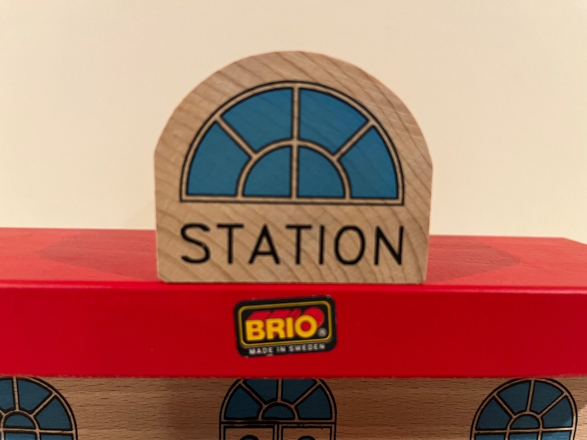 Set 4 Maisons En Bois Brio N°33678 - Vintage 2003 Jeu D'Éveil