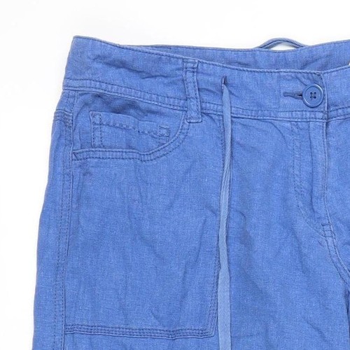 Next Women's Blue Wide-Leg Trousers Size 12L - Picture 8 of 12
