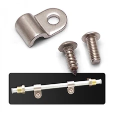 5/8 Stainless Steel Single Line Clamps - Pack of 12 