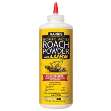 HARRIS Boric Acid Roach and Silverfish Killer Powder w/Lure for Insects (16oz)..