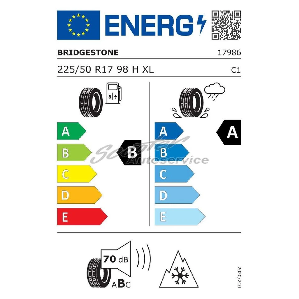 Bridgestone Winterreifen 225/50R17 98H Blizzak LM-005 3PMSF MO XL | 88803 - Bild 2 von 3