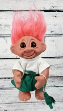 1977 Thomas Dam Norfin Girl Cheerleader Troll Doll Babs 9"