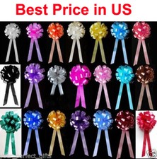 40 pcs 8" Pew Bows Christmas Gift Wrap Holiday Party WEDDING PULL PEW BOWS CHAIR