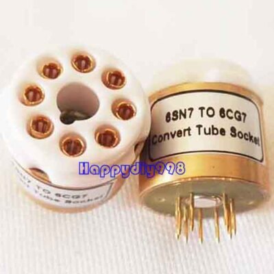 1PC Tube DIY Adapter Socket Converter 6SN7 TO 6CG7 for Vacuum tube amplifier