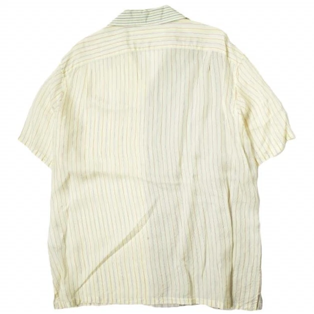 TOGA VIRILIS 20SS Cupra Stripe Shirts S/S TV01-FJ310 46 yellow