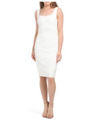 Dress The Population Bandage Dress in White/Ivory. NWT. Size Small