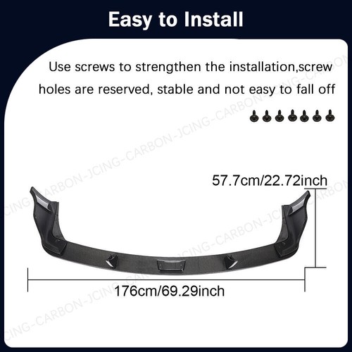 For Toyota Supra GR A90 A91 2019-2022 Real Carbon Fiber Rear Bumper Diffuser Lip - Picture 8 of 14