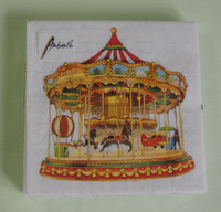 20 Servietten Karussell Weihnachten Nostalgie 1 Packung Ovp Motivservietten Ambi