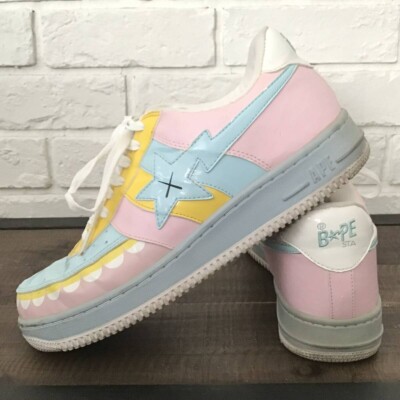 KAWS CHOMPERS BAPE STA Patent Leather Sneakers Candy A Bathing Ape US 