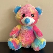 Rainbow Bear Plush Stuffed Animal 10.5 Inch A & A Global Industries