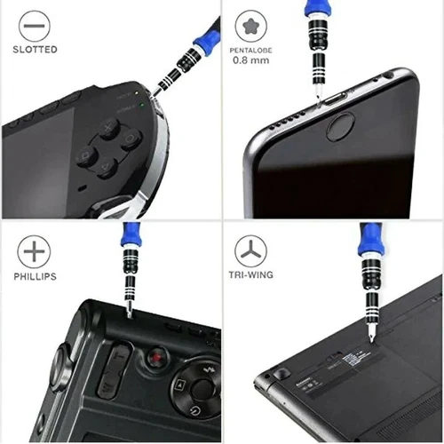 60X Computer Repair Kit Set Tool Laptop PC Precision Screwdriver Torx Smartphone - Picture 5 of 10