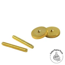 Kluson Wheel / Post Set For ABR-1 Tune-O-Matic Bridge, KPTSETB-G, Brass - Gold