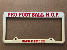 PRO FOOTBALL Hall of Fame HOF Club Member Plastic License Plate Frame Canton #2