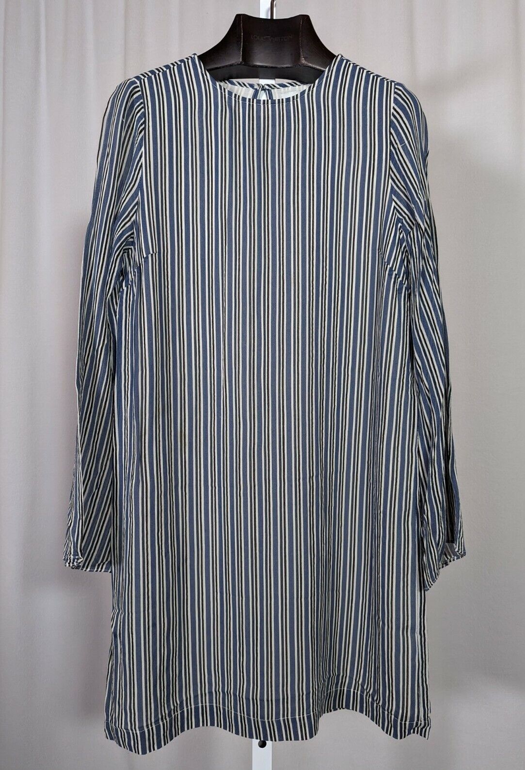 Ganni Allen Georgette Verona Stripe Dress XS - image 1