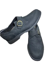 Sebago Womens Slip On Shoes Black w/ Buckle 7.5 M Waterproof Made In USA