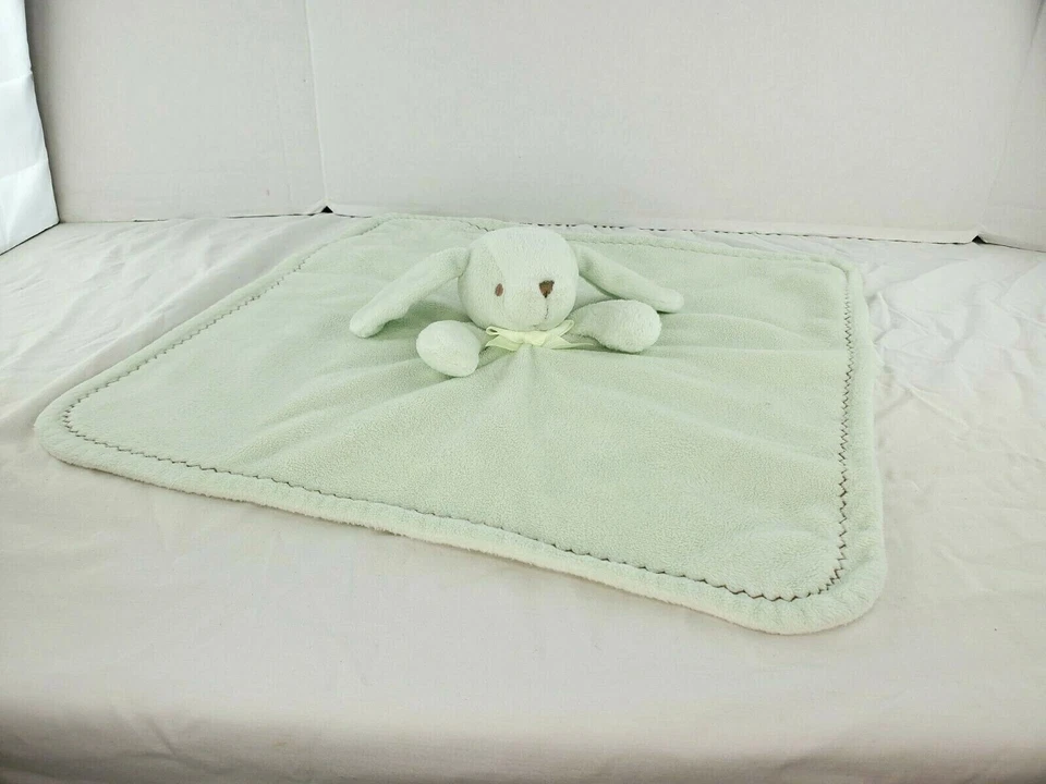 Mantas y más allá Unisex Bebé Verde Claro Cachorro Manta de Seguridad Lovey So Soft Foto 2 de 4