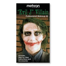 Mehron Evil J Villain Character Makeup Kit for SFX/Halloween