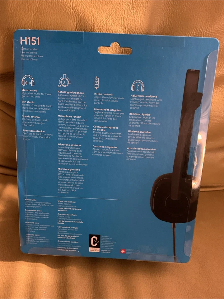 Logitech H151 Stereo Multi Device Headset with In Line Controls - Image 3 of 4