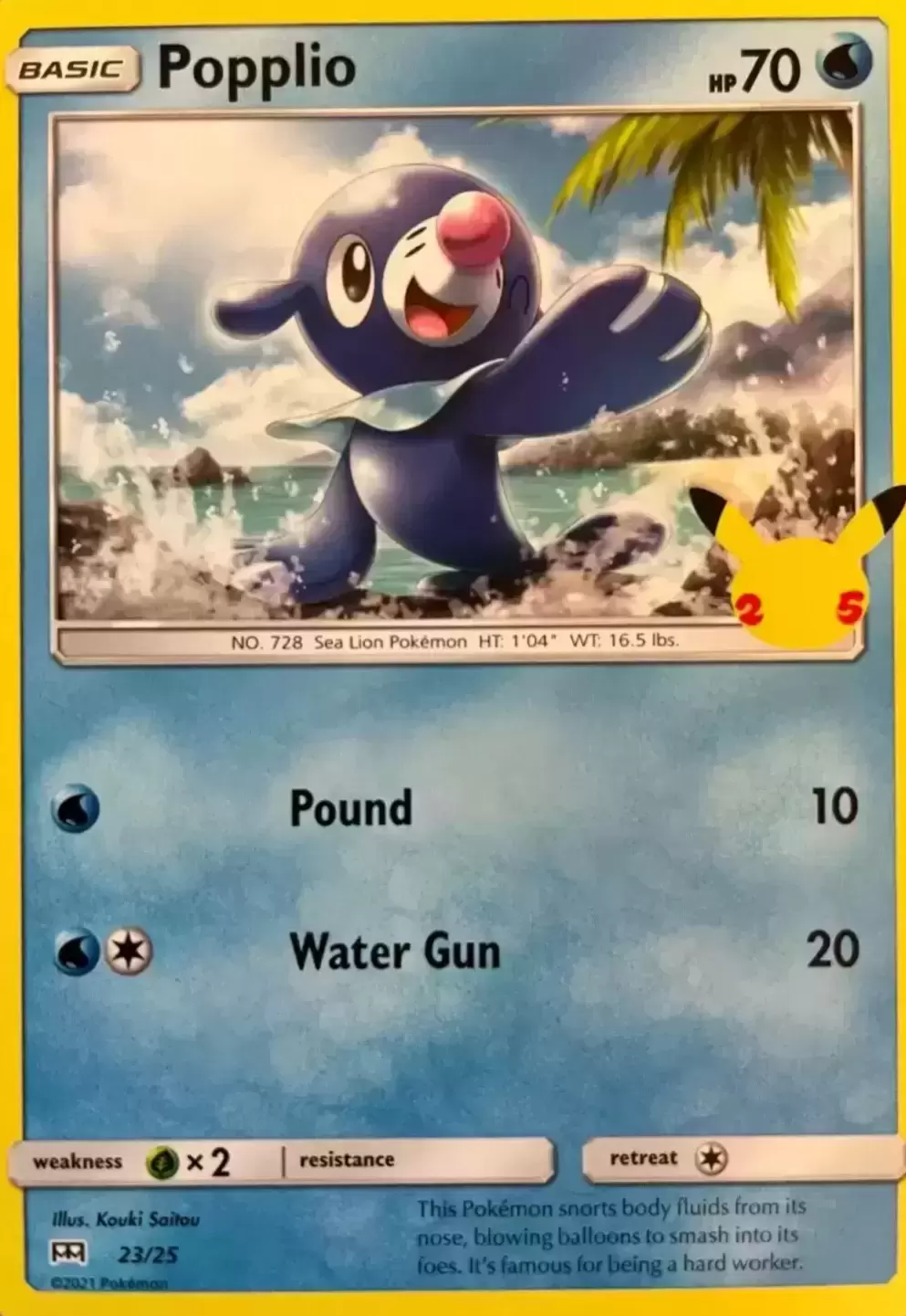 Pokemon Popplio (23/50) McDonald's Collection 2021 NM | eBay