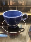 Vintage Original 1930s HLC Fiestaware Cobalt Blue "Ring Handle" Cup