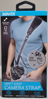 Bower Adjustable Swift-Shot Camera Strap For DSLR, Mirrorless And Compact Camera