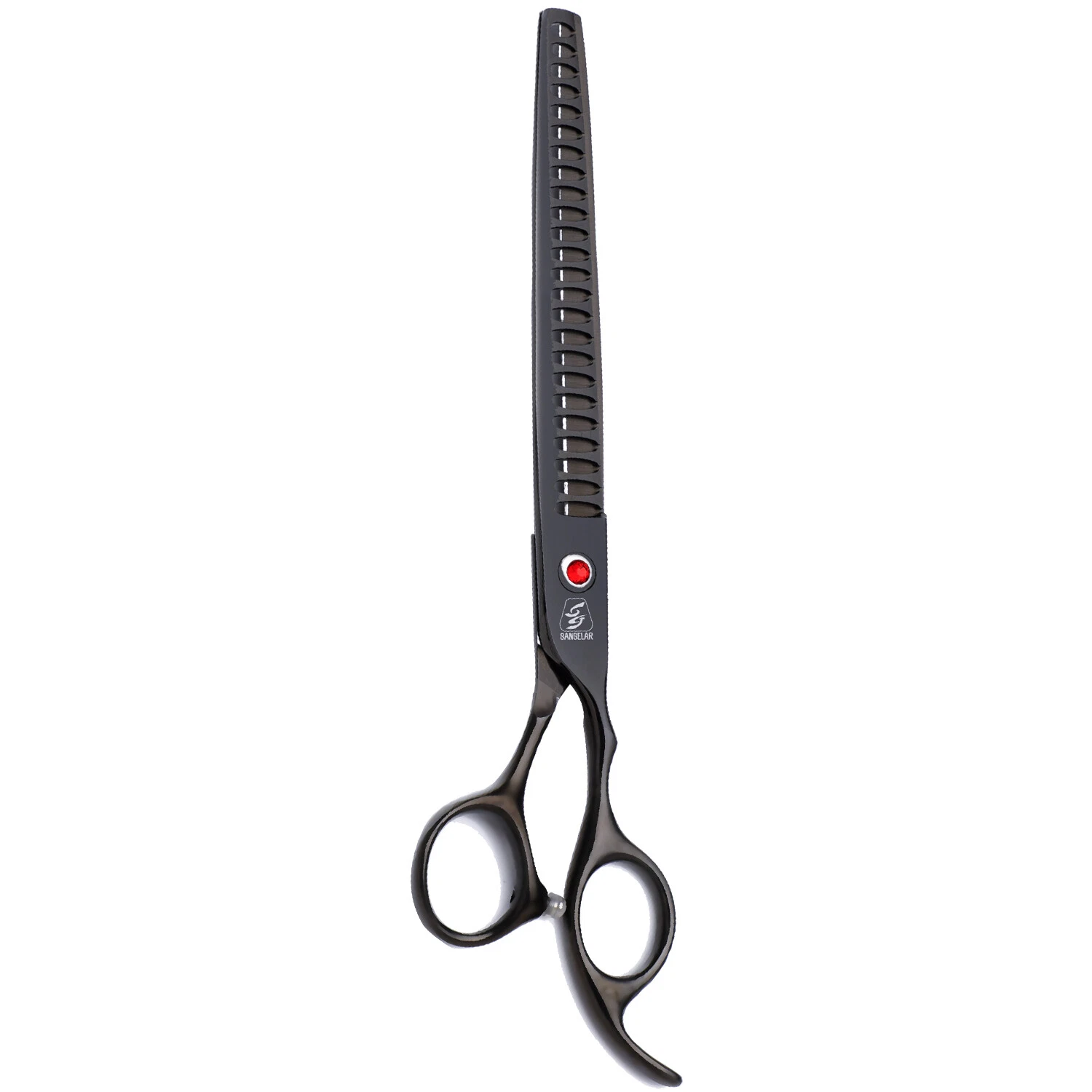 Sangelar 7.5 inch Pet Thinning Scissors,40%-55% & 20%-35% Fur Removal, Black