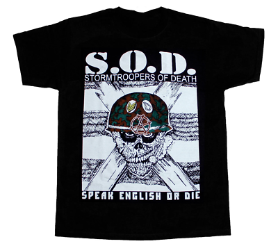 Rare S.O.D. Stormtroopers of Death Band Black All Size Unisex T