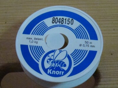 Knorr 50m Perlenschnur Nr. 8048150 Nylon unelastisch transparent Angelschnur