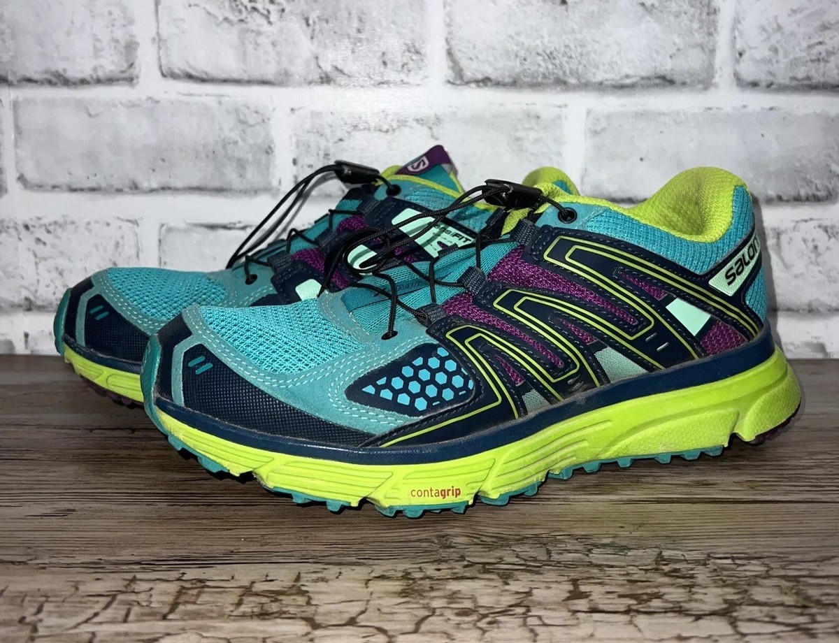 Salomon X-Mission Blue Pull Lace Shoes Womens Size