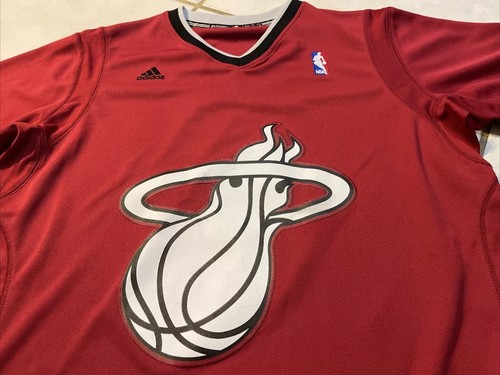 Rare Vintage ADIDAS Miami Heat Chris Bosh Christmas Day 2013 Jersey Men’s Large - Picture 4 of 16