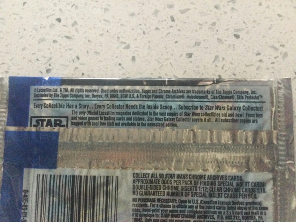 1999 VINTAGE Star Wars Topps Chrome Archives Trading Card hobby Pack [5 Cards] - Image 4 of 4