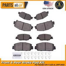 Front + Rear Ceramic Brake Pads fits 2017-2022 Honda CR-V 1.5L 2.4L D2036 D2037