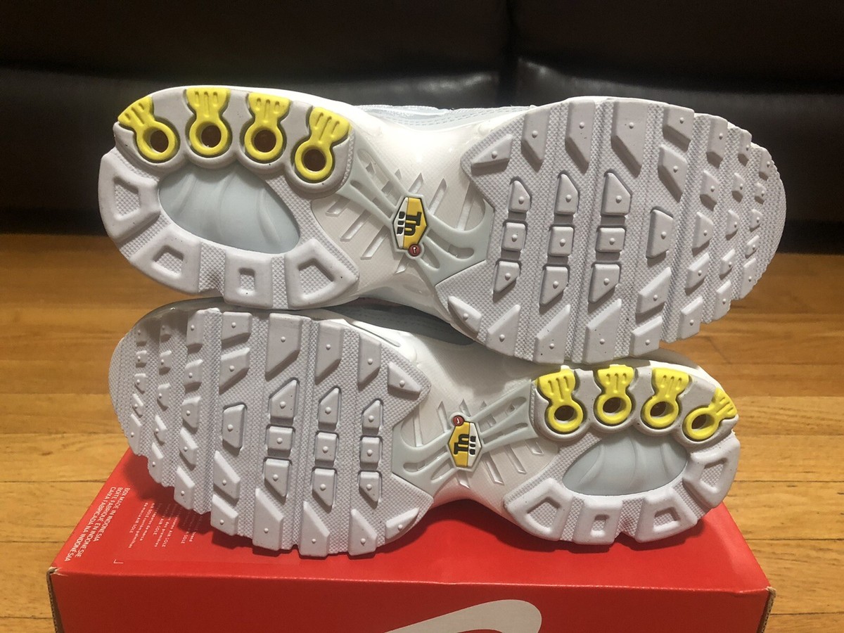 NIKE AIR MAX PLUS (GS) AURA-AURA-WHITE SZ 4Y-WOMENS SZ 5.5