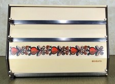 Dévidoir de cuisine vintage années 1970 en métal et plastique. Marque Brabantia.