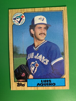 スポーツ選手 1987 BASEBALL CARD No.301 Amazon.com: 1987 Topps Baseball #301 Luis Aquino RC Rookie Toronto