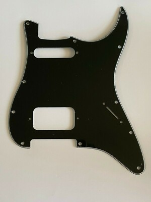 Pickguard Bianco 3 Strati Per Chitarra Fender Stratocaster US (11 Fori Vite) - HS, PVC
