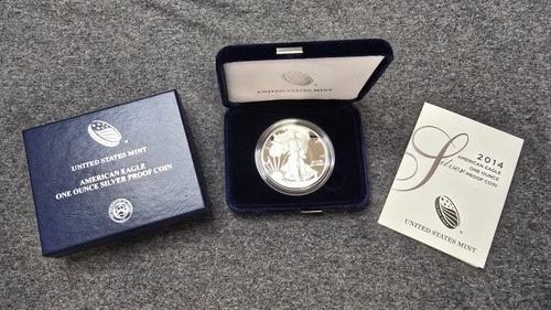 2014-W American Silver Eagle Proof — photo from the most recent tracked eBay sale