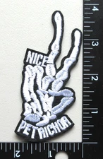 🔥NICE PETRICHOR SKELETON HAND GESTURE JACKET VEST EMBROIDERED IRON ON PATCH