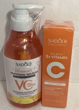 2pck- Sadoer 5X VITAMIN C-face Toner & Body Wash Vitamin C Whitening