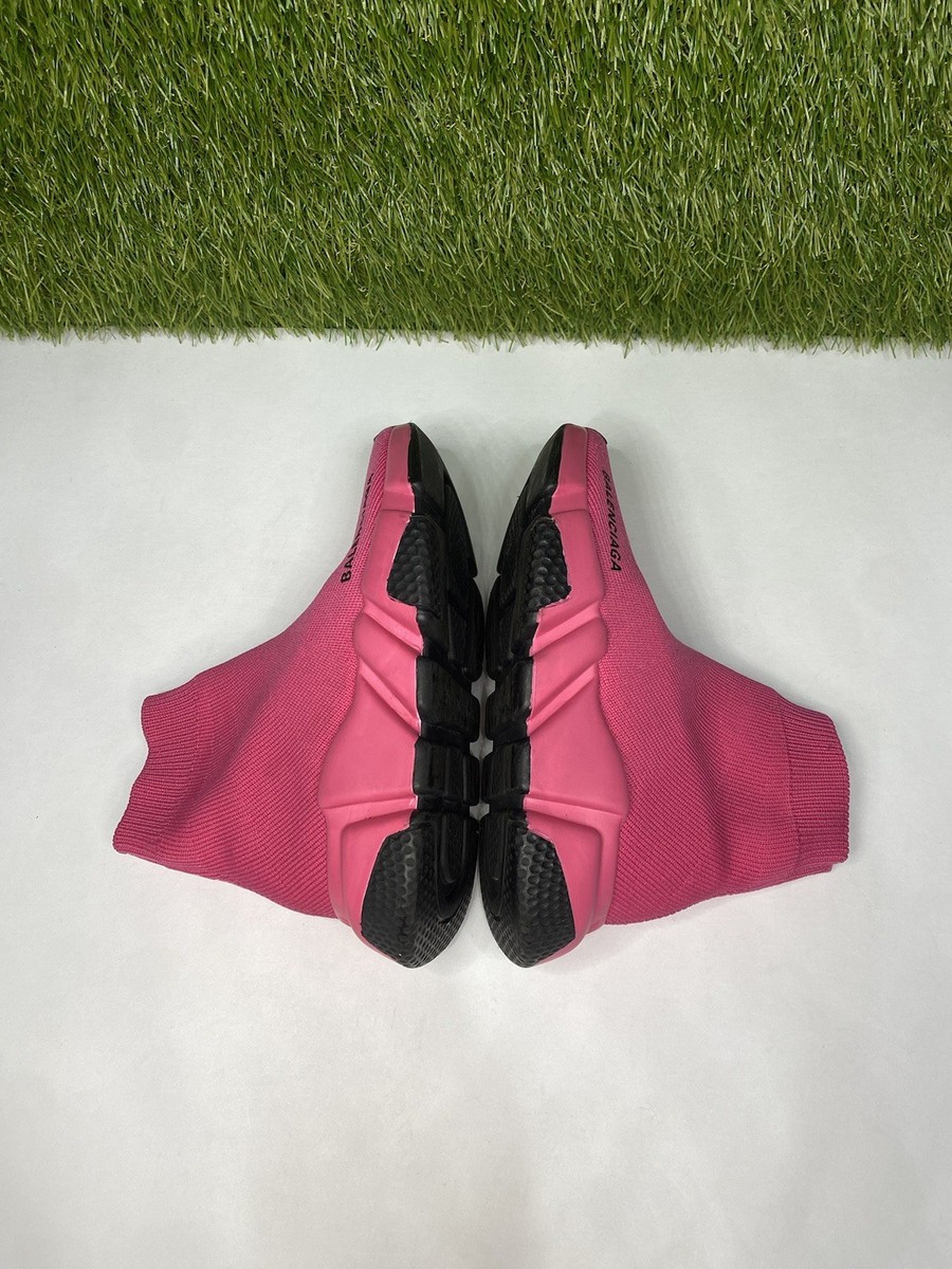 Balenciaga Speed Trainer Pink Sneakers Size 27 EU Kids Elastic