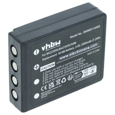 Akku für HBC Radiomatic Micron 5 Micron 6 Micron 4 Fernbedienung 2000mAh