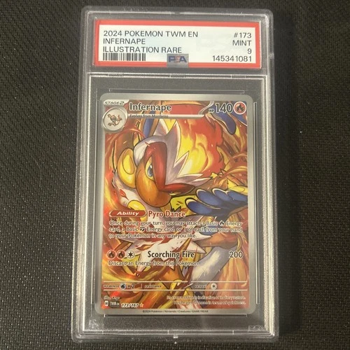 2024 Pokemon Twilight Masquerade Infernape Illustration Rare #173 PSA 9