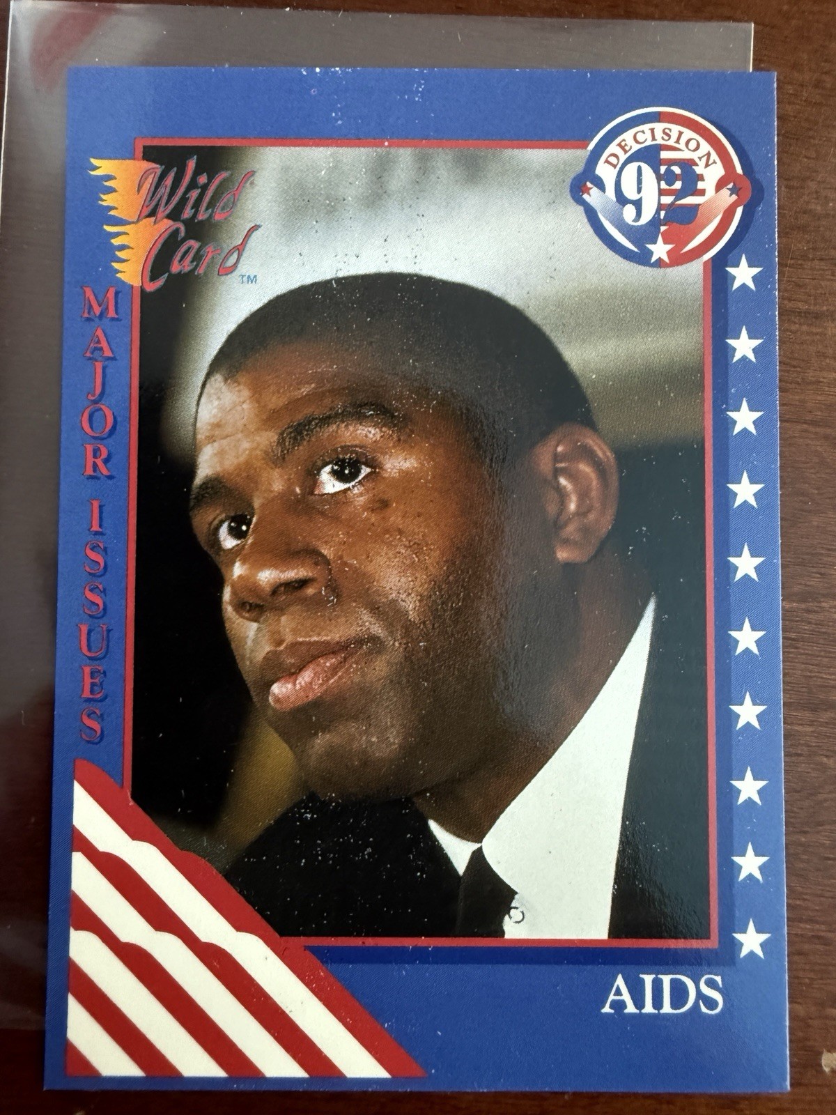 1992 Wild Card Decision '92 Magic Johnson AIDS #16 
