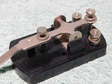 NICE - MFJ-550 TELEGRAPH MORSE CODE STRAIGT KEY KEYER FOR HAM AMATEUR RADIO CW .