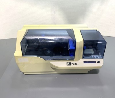 Zebra P330i Desktop ID Card Printer P330I-0000A-ID0 Power Tested
