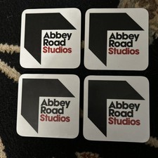 Abbey Road Studios Official Vintage 1980’s Logo Coaster Set Of 4 Abbey Road Studios Official Vintage 1980’s Logo Coaster Set Of 4