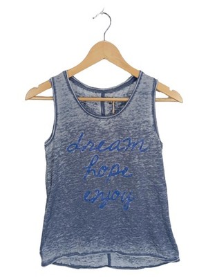 Freeman T. Porter Damen Top Gr. S Blau Meliert dream hope enjoy