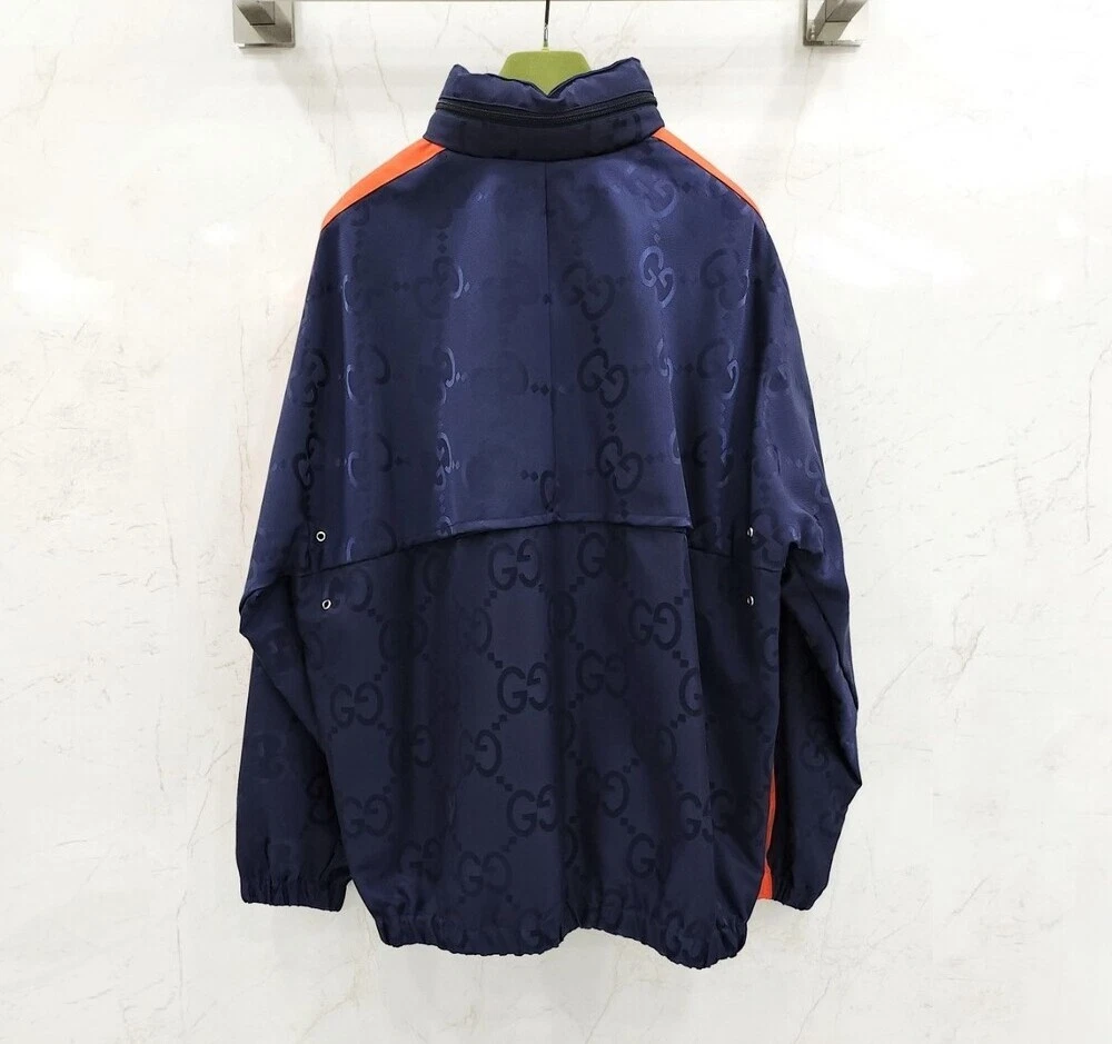 Giacca con cappuccio Gucci GG Jumbo Nylon Anorak 130792773