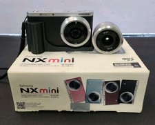Samsung NX Mini 20.5MP Digital Camera - Black w/ 9mm  9-27mm and M 4/3 Adapter