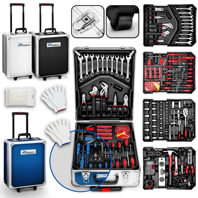 949 tlg Werkzeugkoffer Werkzeugkasten Werkzeugbox Werkzeugkiste Trolley Set Alu